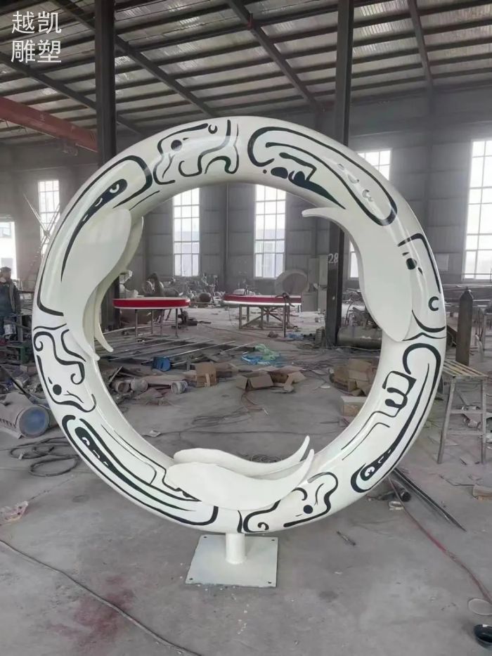 圓環(huán)雕塑 街景藝術(shù)品 不銹鋼圓環(huán)雕塑廠家