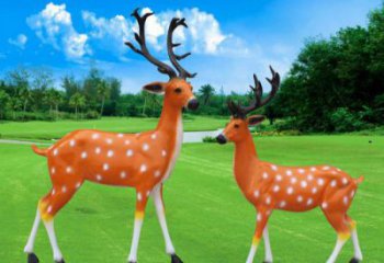 梅花鹿雕塑廠家 大小可定 不銹鋼梅花鹿雕塑價格