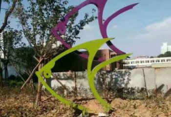 烤漆小魚雕塑廠家 幾何雕塑魚價格