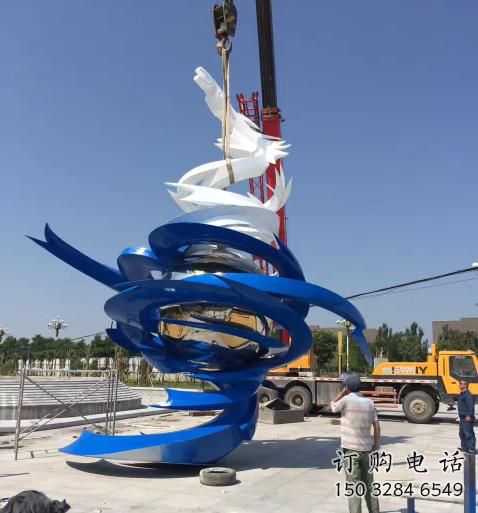 龍卷風(fēng)雕塑廠家 城市景觀裝飾 不銹鋼龍卷風(fēng)雕塑安裝