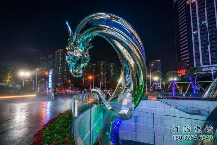 水龍動物雕塑廠家,吐水類型 不銹鋼水龍雕塑生產廠家