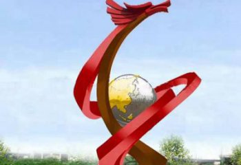 龍戲珠雕塑廠家 廣場藝術建筑 不銹鋼龍戲珠雕塑公司