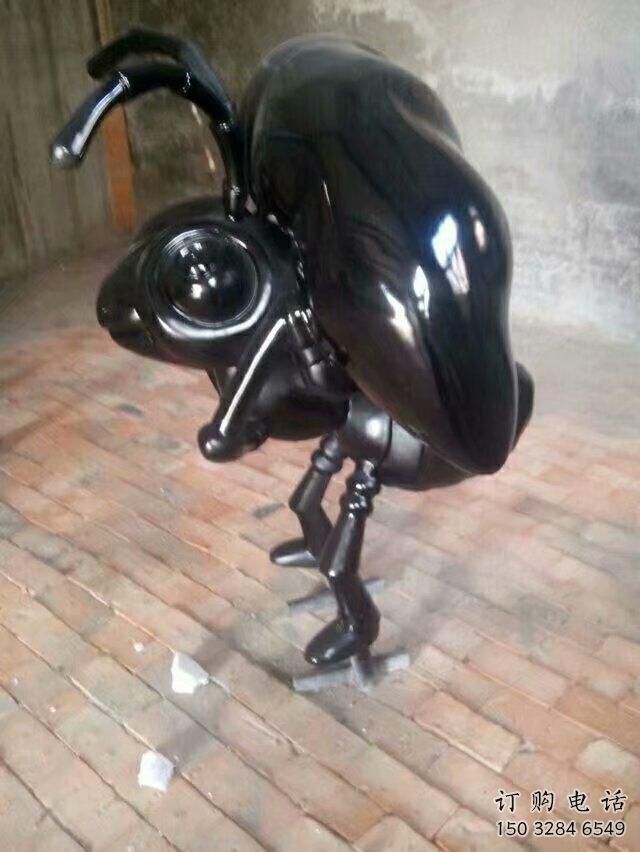 蟻王雕塑廠家 自然色系 金屬螞蟻王雕塑生產制作