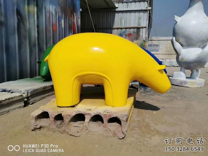 抽象狗熊雕塑廠家 提供不銹鋼抽象動(dòng)物雕塑