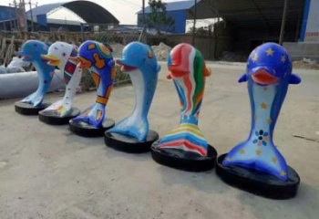 卡通海豚雕塑廠家 卡通圖案 供應(yīng)卡通海豚雕塑