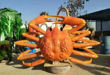 立式螃蟹雕塑廠家 大螃蟹雕塑生產制作公司