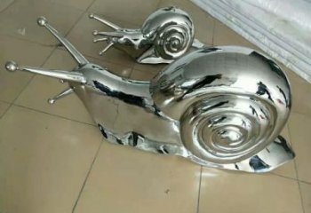 不銹鋼蝸牛雕塑廠家 鏡面蝸牛雕塑生產制作