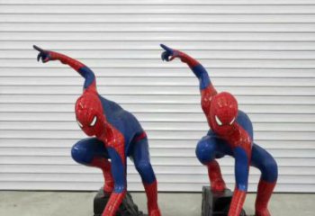 擒拿蜘蛛俠雕塑廠家 姿態(tài)各異 彩繪蜘蛛俠雕塑報價