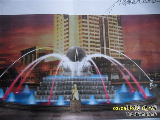 電影噴泉雕塑 水景噴泉雕塑素材