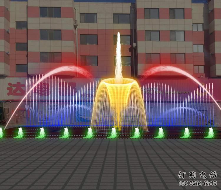 水景火焰噴泉廠家 高低水柱音符結(jié)合系列