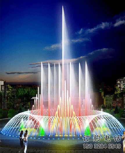 水景光亮噴泉雕塑廠家 燈光數控配置系統