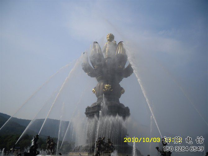 水景管流噴泉雕塑廠家 管道循環供水流動