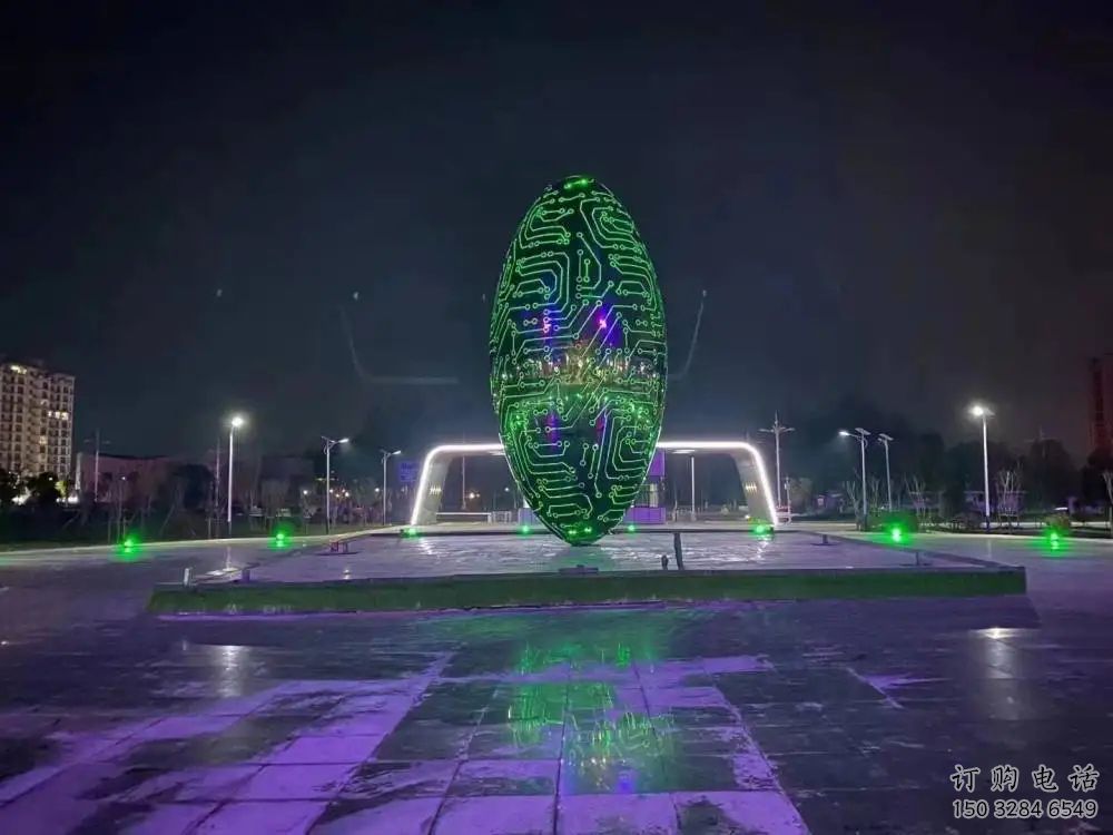 鏤空發(fā)光球雕塑廠家 變光原理設(shè)計(jì) 不銹鋼發(fā)光球雕塑