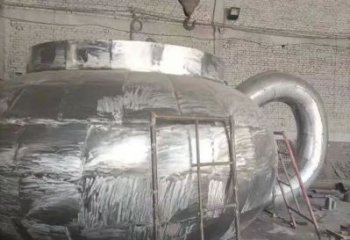 不銹鋼天壺雕塑 金屬天壺雕塑廠家