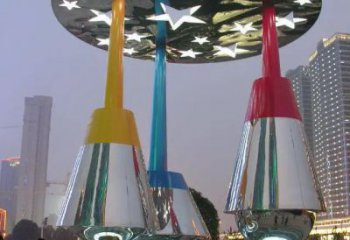 升華雕塑 廣場景觀雕塑 不銹鋼升華雕塑