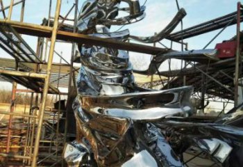 仙女雕塑廠家 鏡面古代人物雕塑 不銹鋼仙女雕塑制作