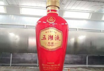 五糧液酒瓶雕塑廠家 景觀標識 不銹鋼五糧液酒瓶雕塑
