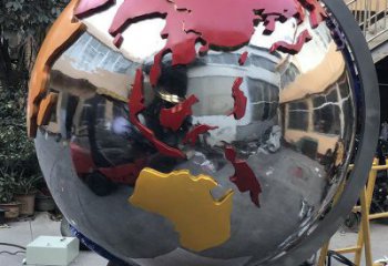 地球雕塑廠家 金屬球擺件 不銹鋼地球擺件雕塑