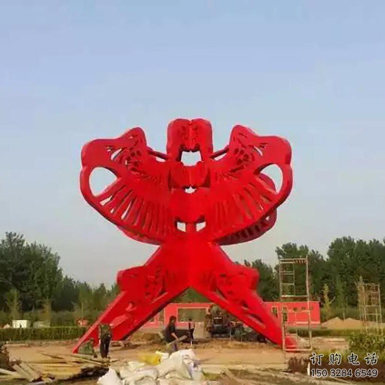 風箏雕塑 四面結構組合 不銹鋼風箏雕塑廠家制作