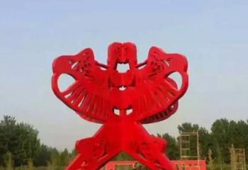 風箏雕塑 四面結構組合 不銹鋼風箏雕塑廠家制作