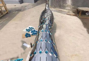 孔雀雕塑 鏡面彩繪擺件  戶(hù)外不銹鋼孔雀雕塑廠家