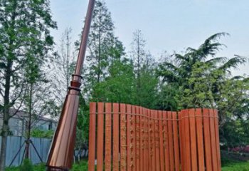 竹簡雕塑 公園不銹鋼竹簡雕塑廠家