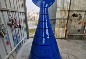 烤漆魚尾雕塑 草地異形雕塑 中式烤漆魚尾雕塑廠家