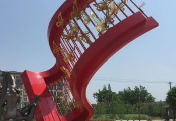 剪紙蝴蝶雕塑廠家 廣場公園擺件 現代創意蝴蝶雕塑