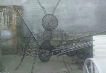 鏤空螞蟻雕塑廠家 現(xiàn)代抽象擺件 草地螞蟻雕塑