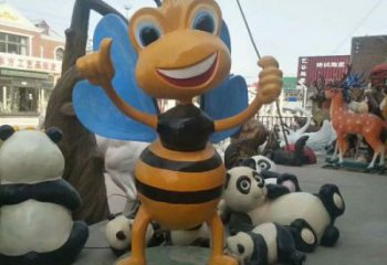 幼兒園螞蟻雕塑廠家 卡通噴漆小品 室內異形螞蟻雕塑