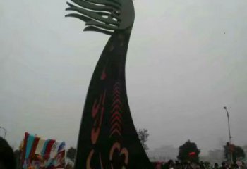 戶外龍鳳雕塑廠家 戶外賓館小品 酒店烤漆龍鳳雕塑