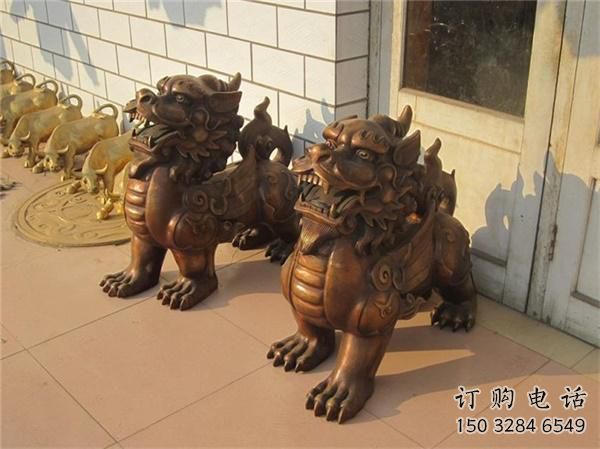 大門口獨角獸雕塑廠家 歐式賓館擺件 風景區仿古獨角獸雕塑