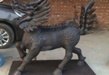 賓館獨角獸雕塑廠家 歐式仿真小品 村口噴漆獨角獸雕塑