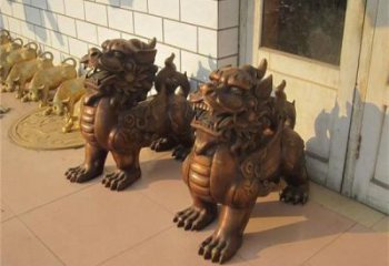 大門口獨角獸雕塑廠家 歐式賓館擺件 風景區(qū)仿古獨角獸雕塑