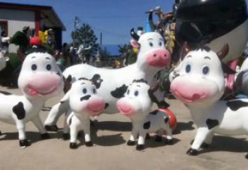 游樂場狗雕塑廠家 戶外彩繪擺件 住宅小區卡通狗雕塑