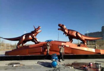 風(fēng)景區(qū)恐龍雕塑廠家 中式戶外擺件 大型仿古恐龍雕塑