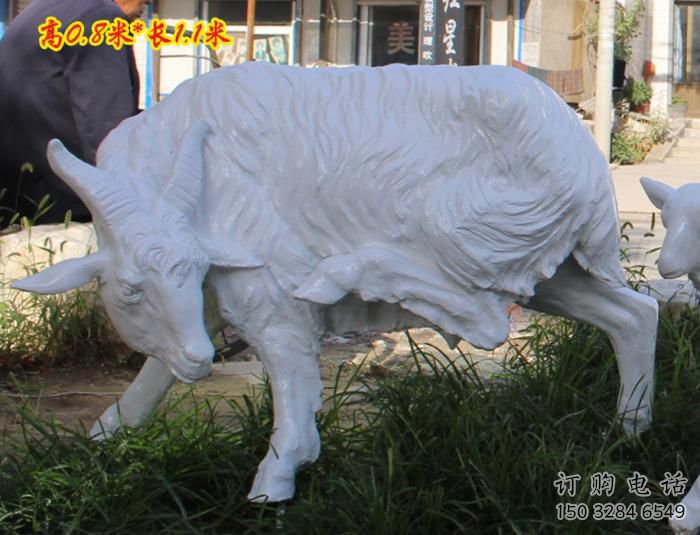 風(fēng)景區(qū)山羊雕塑廠家 中式室內(nèi)擺件 戶外仿真山羊雕塑