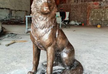 仿古狼雕塑廠家 酒店賓館小品 玄關(guān)現(xiàn)代狼雕塑