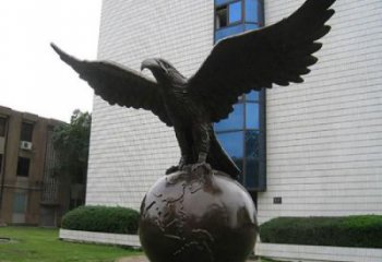 戶外飛鷹雕塑廠家 大型街頭小品 步行街異形飛鷹雕塑
