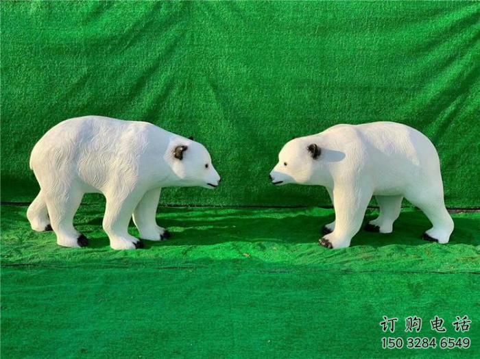 噴漆狗熊雕塑廠家 卡通廣場小品 草地仿真狗熊雕塑