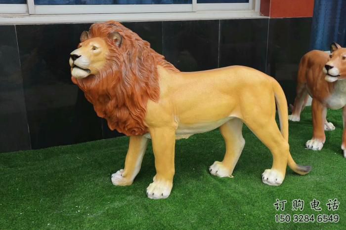 大門口雄獅雕塑廠家 歐式賓館擺件 風(fēng)景區(qū)仿古雄獅雕塑