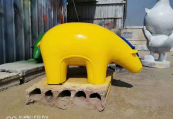 商業街狗熊雕塑廠家 大型廣場擺件 步行街異形狗熊雕塑