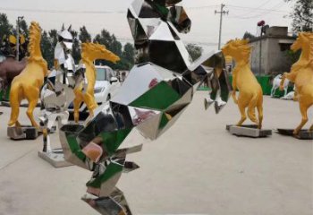 風(fēng)景區(qū)馬雕塑廠家 中式室內(nèi)擺件 風(fēng)景區(qū)抽象馬雕塑