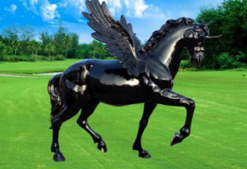 游樂場天馬雕塑廠家 房地產(chǎn)賓館擺件 住宅小區(qū)仿真天馬雕塑