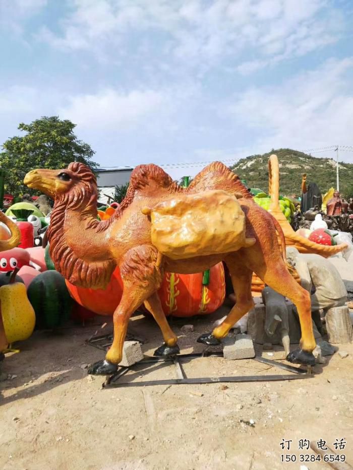 風景區駱駝雕塑廠家 中式室內擺件 風景區仿古駱駝雕塑