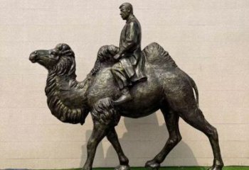 抽象駱駝雕塑廠家 創(chuàng)意村口擺件 戶外仿古駱駝雕塑