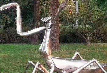 園林螳螂雕塑廠家 大型草地?cái)[件 街道仿真螳螂雕塑