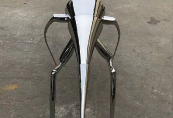 步行街螞蚱雕塑廠家 創意鏡面擺件 抽象切面螞蚱雕塑