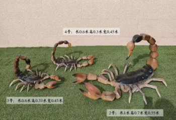烤漆蝎子雕塑廠家 戶外抽象擺件 公園廣場蝎子雕塑