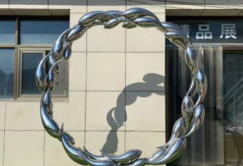 住宅小區(qū)麥穗魚(yú)雕塑廠家 現(xiàn)代戶外小品 公園鏡面麥穗魚(yú)雕塑